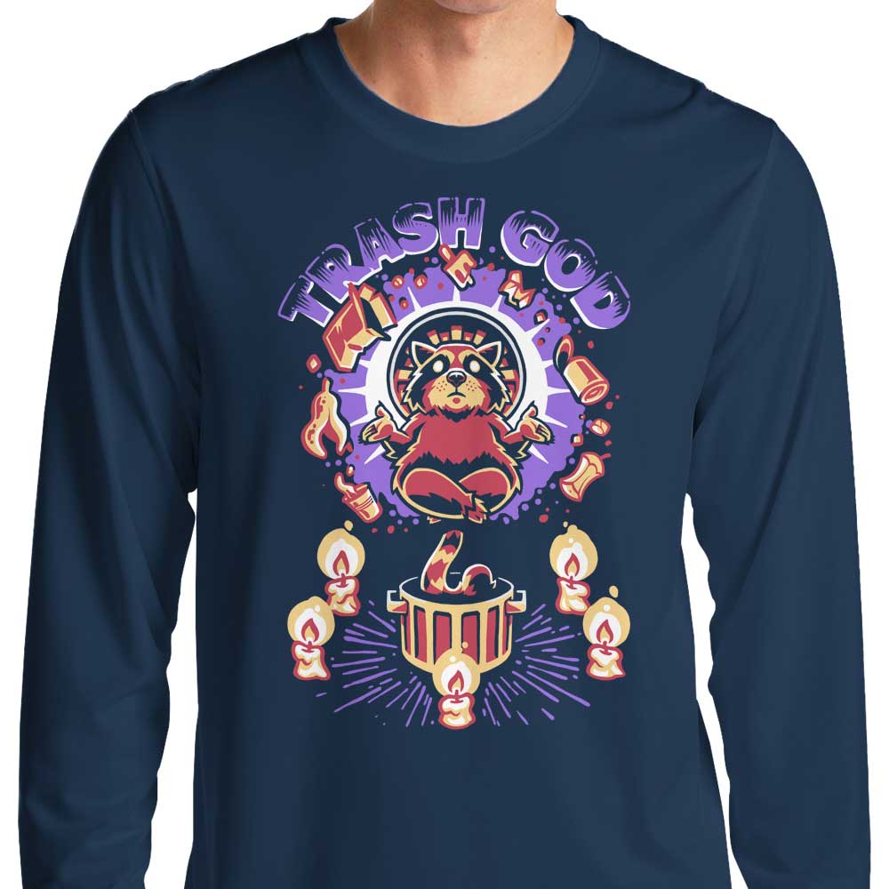 Cool Trash God Branded Long Sleeve Crewneck T - Shirt for Fashion Lovers