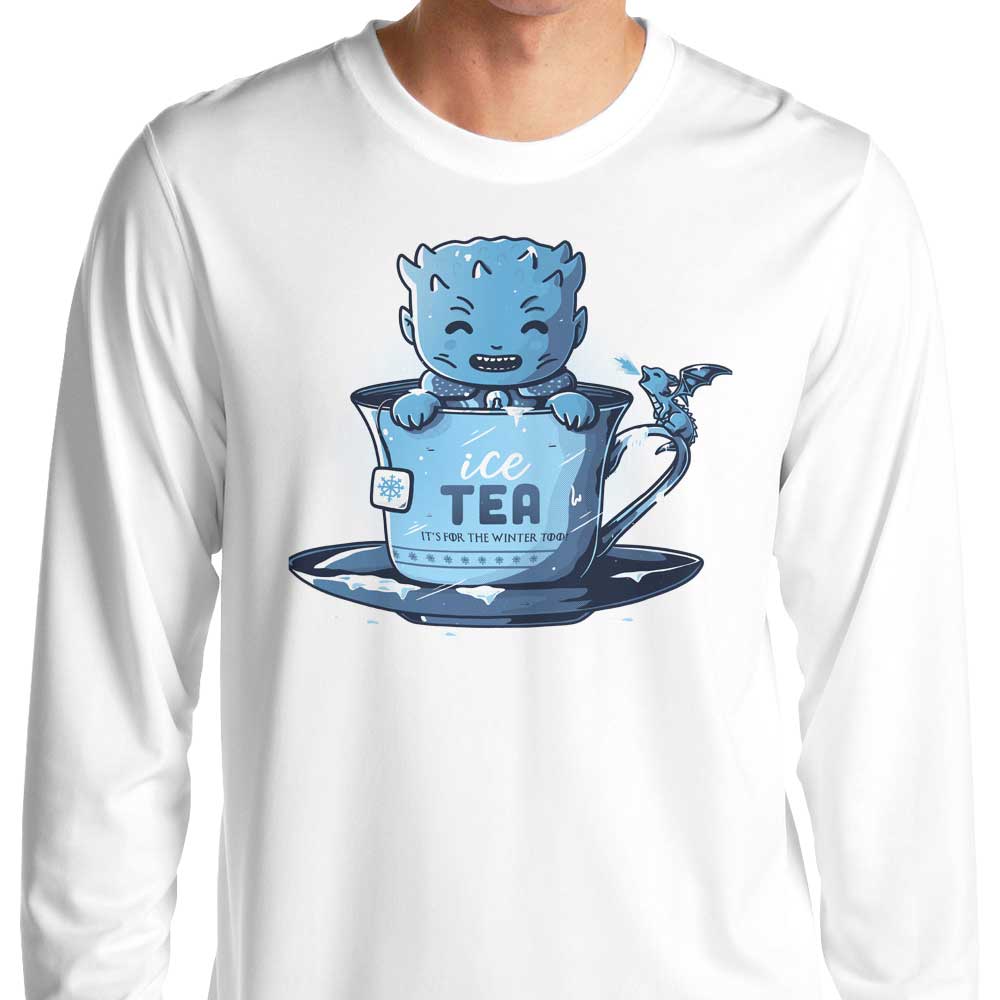 Stylish Wight Tea Branded Long Sleeve Crewneck T-Shirt for All Sizes