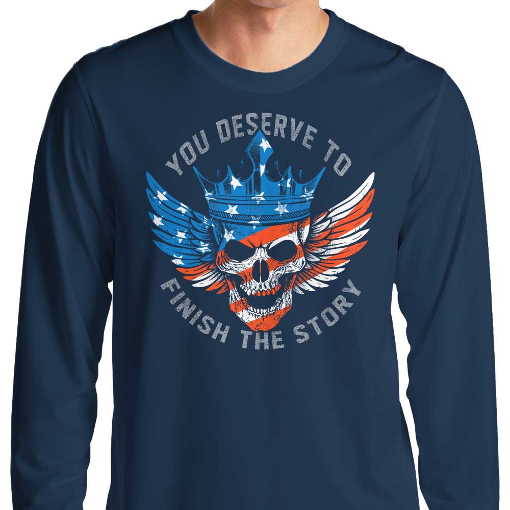 Long Sleeve Finish the Story T-Shirt from Alemaglia