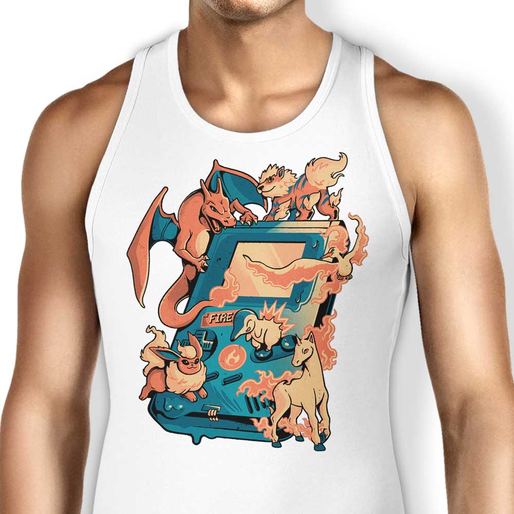 Arigatees Fire Game-themed Men's Tank Top