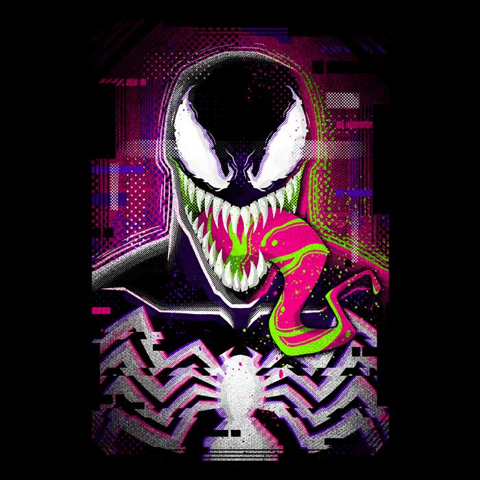 Glitched Symbiote Design Men's and Women's Unisex Comfortable Tank Top