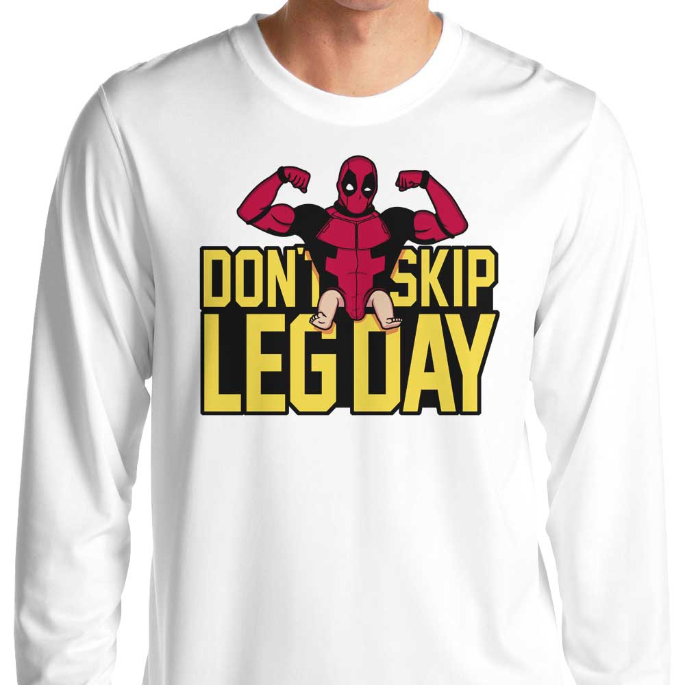 Raffiti's 'Don't Skip Leg Day' Comfortable Long Sleeve T - Shirt