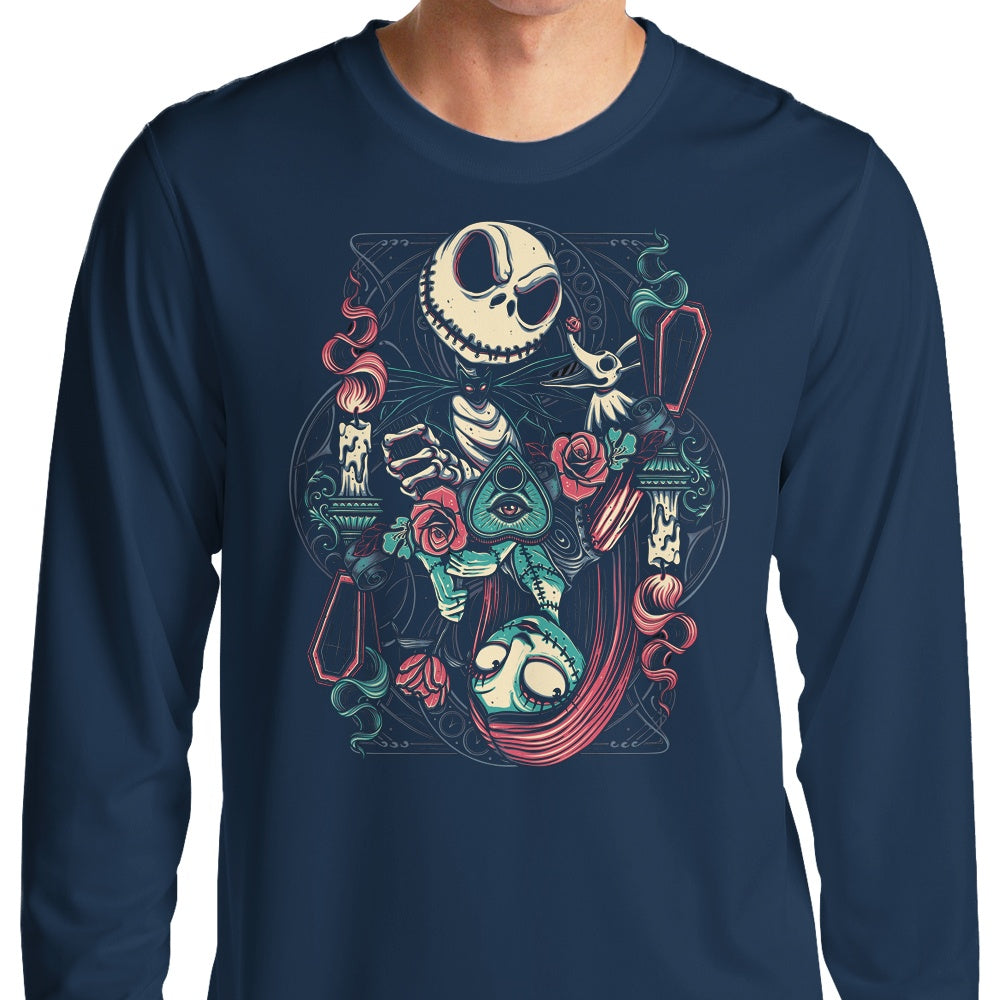 Long Sleeve Nightmare Card Graphic T-Shirt for Men and Women