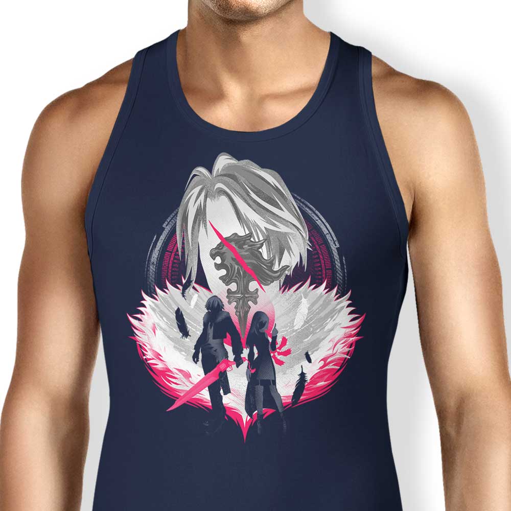 Hypertwenty Gunblade Silhouette Comfortable Unisex and Women's Tank Tops