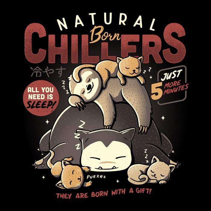 Long Sleeve Natural Born Chillers T-Shirt by Edu.ely