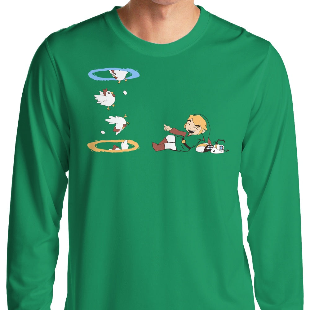Long Sleeve Thinking With Chickens T-Shirt for Casual Wear