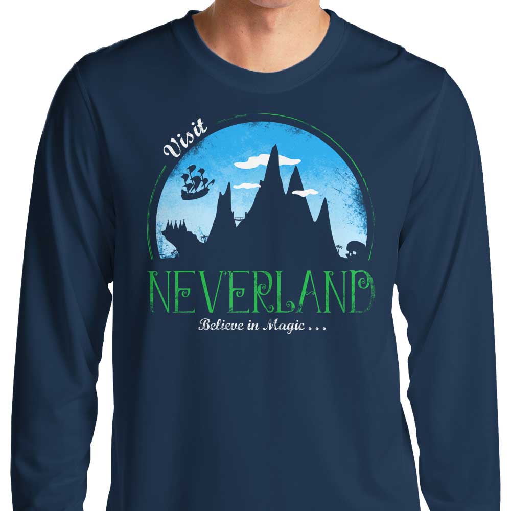 Soulkr's Long Sleeve 'Visit Neverland' T - Shirt for All Sizes
