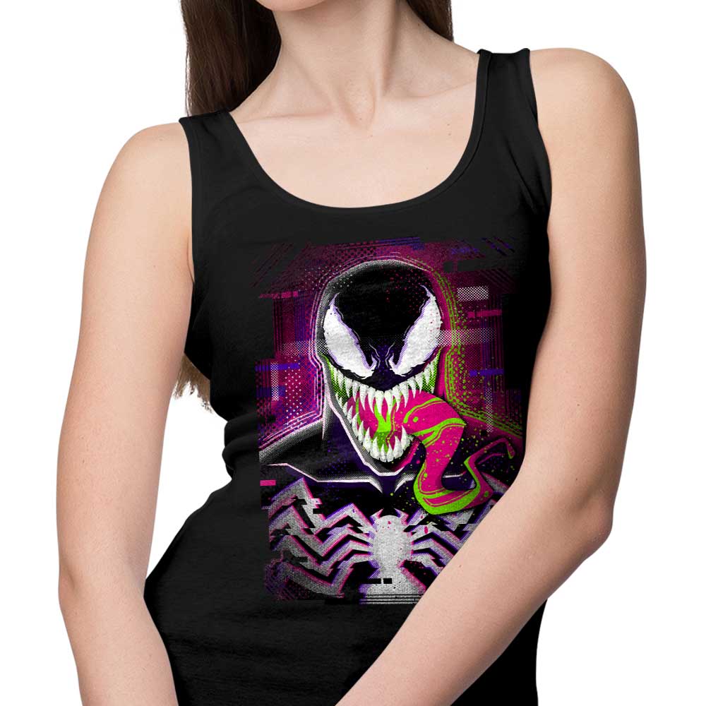 Glitched Symbiote Design Men's and Women's Unisex Comfortable Tank Top