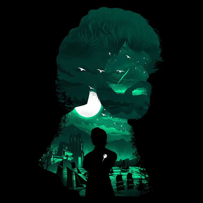 The Halfman Long Sleeve Crewneck T-Shirt by Dandingeroz