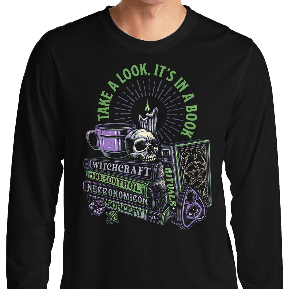 Momma Gorilla's Dark Books Long Sleeve Crewneck T - Shirt in S - 4XL Sizes