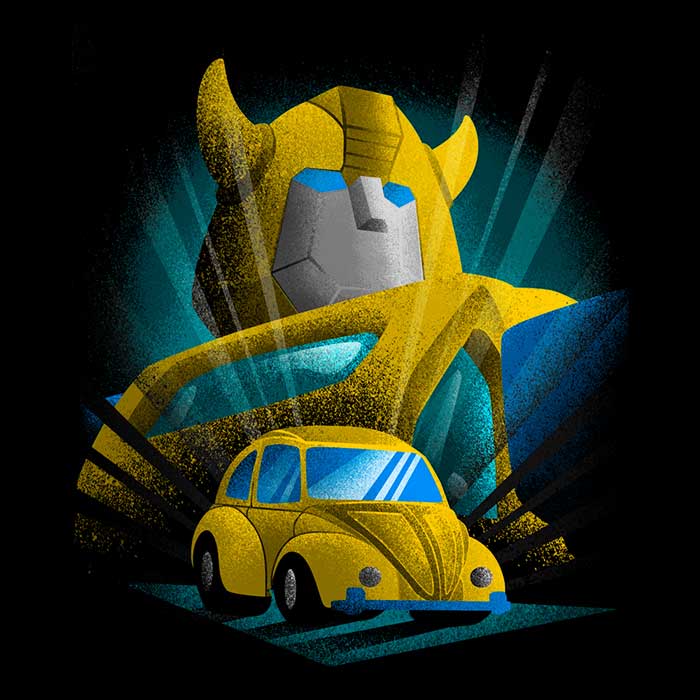 Long Sleeve Bee-themed T-Shirt from Donnie Illustrations