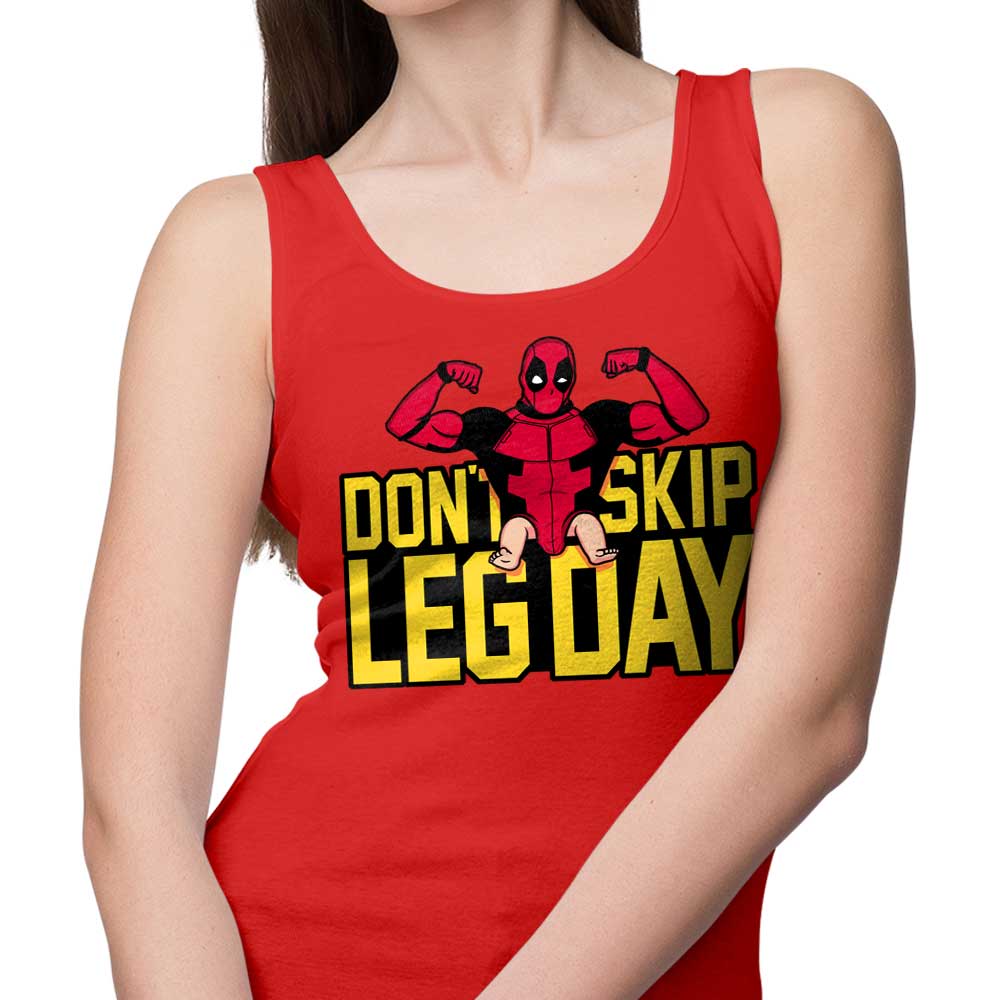 Raffiti's 'Don't Skip Leg Day' Men's and Women's Comfortable Tank Tops