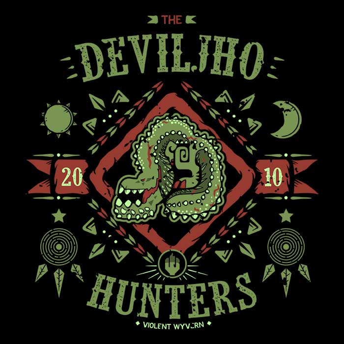 Soulkr's Deviljho Hunters Long - Sleeve Comfortable T - Shirt