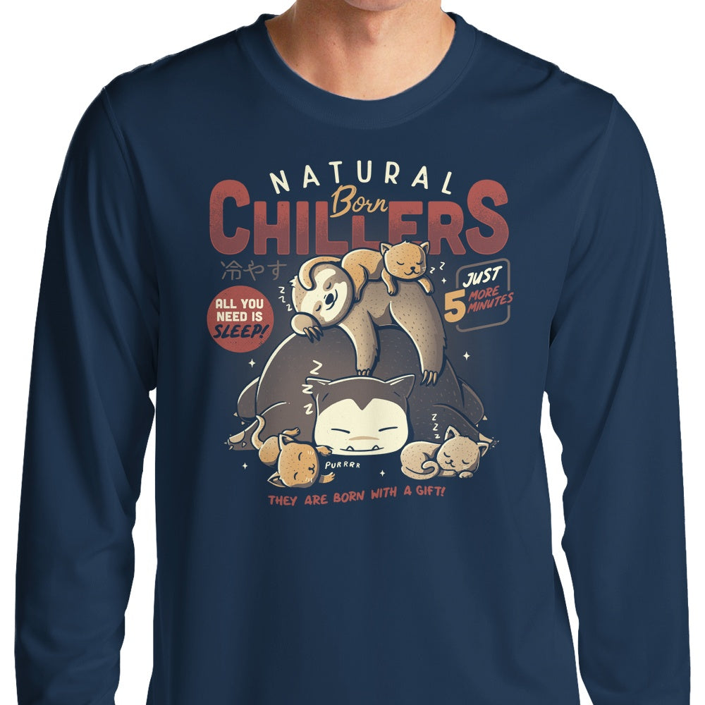 Long Sleeve Natural Born Chillers T-Shirt by Edu.ely