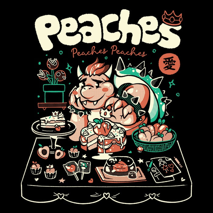 Long Sleeve Peach Picnic T-Shirt for a Casual Outing