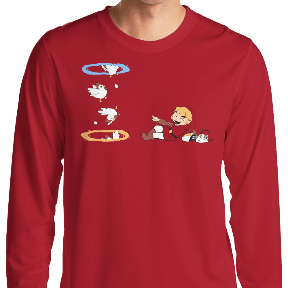 Long Sleeve Thinking With Chickens T-Shirt for Casual Wear