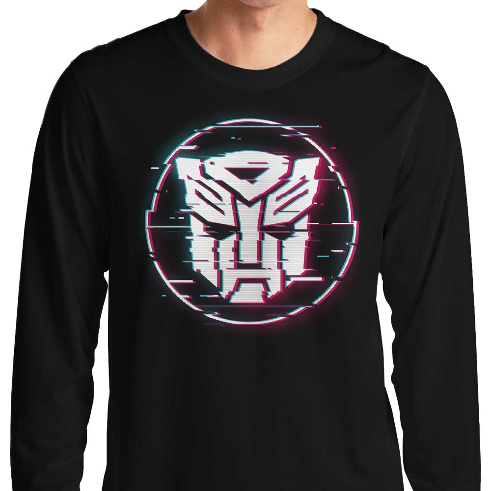 Getsousa Bot Glitch Comfortable Long Sleeve Crewneck T - Shirt