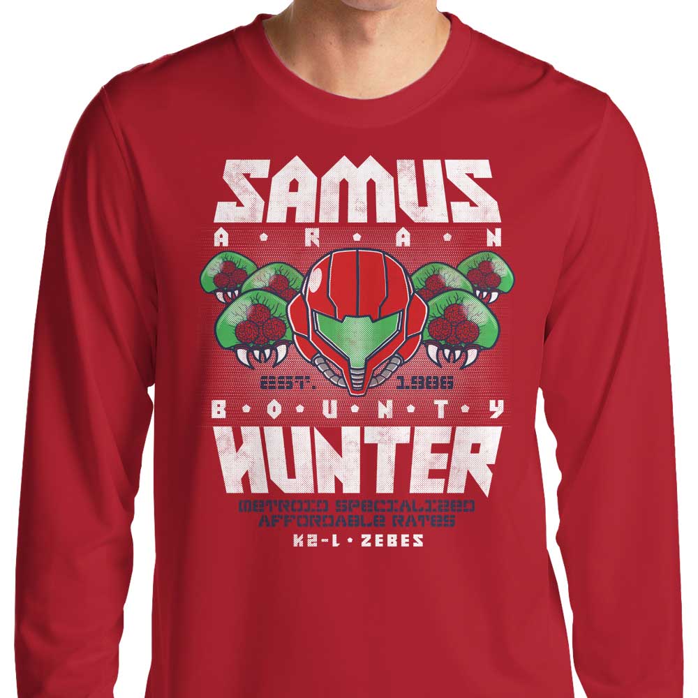 Arinesart Bounty Hunting Services Long - Sleeve Crewneck T - Shirt in S to 4XL Sizes