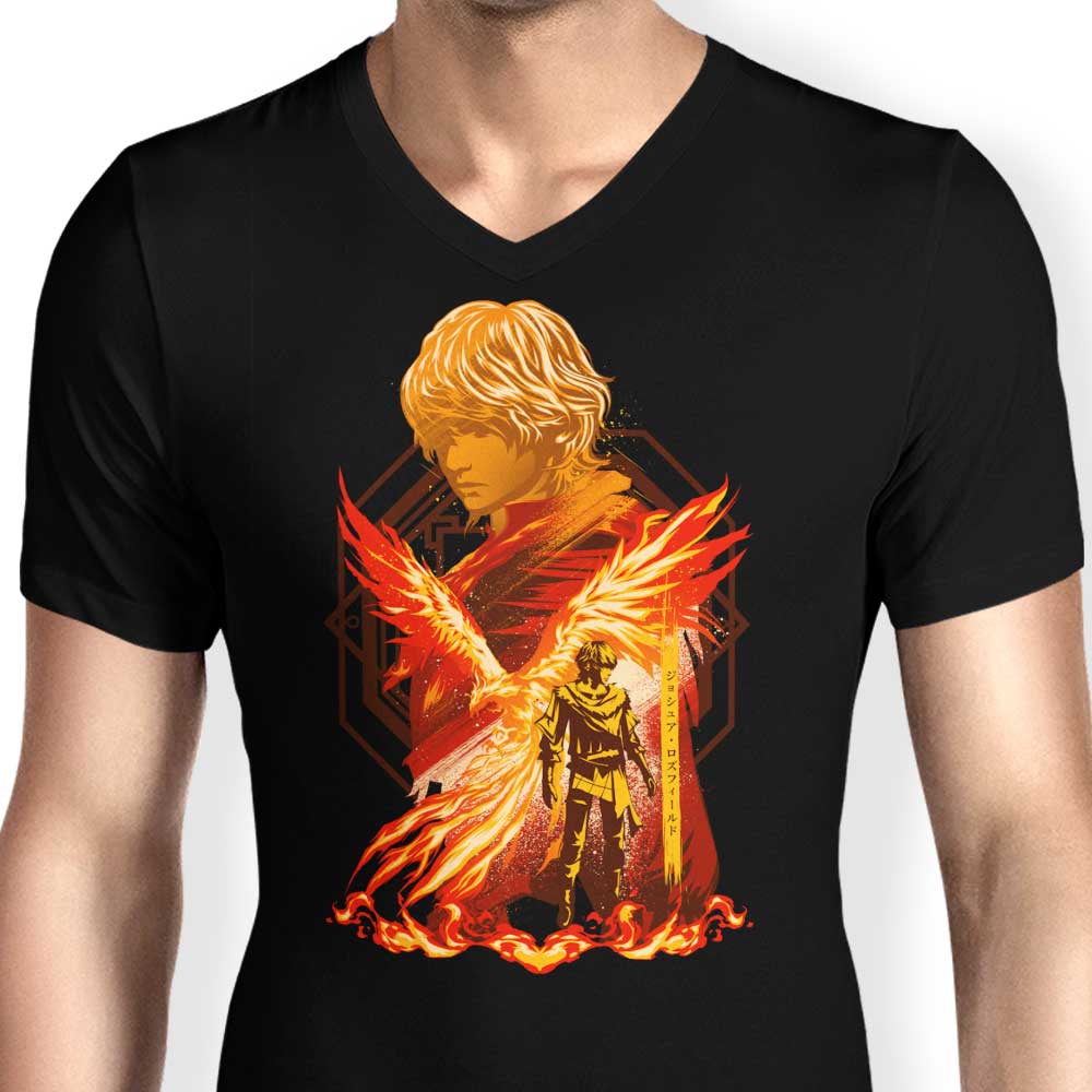 The Phoenix's Might - Men's Stylish V - Neck