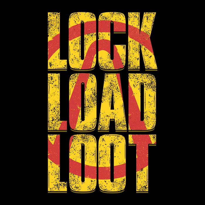 14Eight's Lock, Load, and Loot Long Sleeve Crewneck T - Shirt