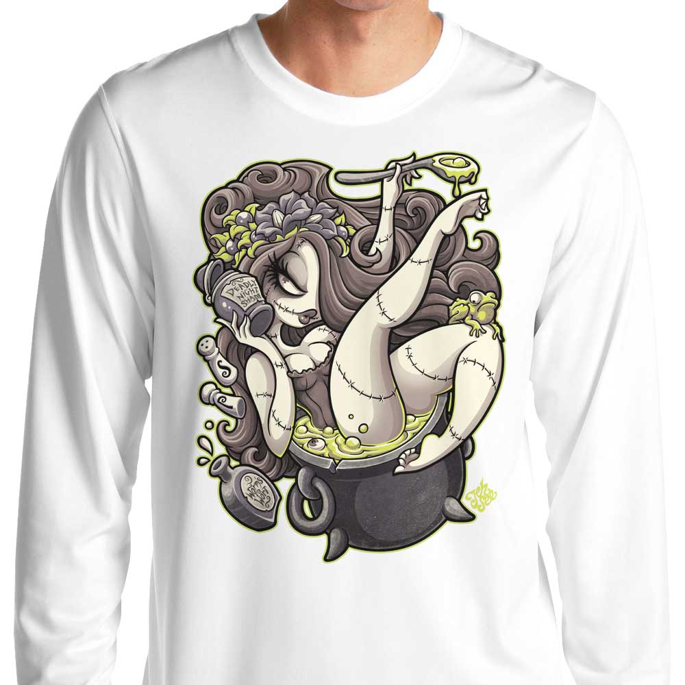 Deadly Nightshade Long Sleeve Crewneck T - Shirt by Jehsee