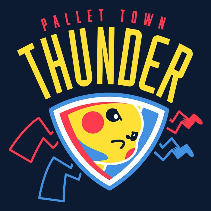 Pallet Town Thunder Stylish Long Sleeve T - Shirt by CoD Designs