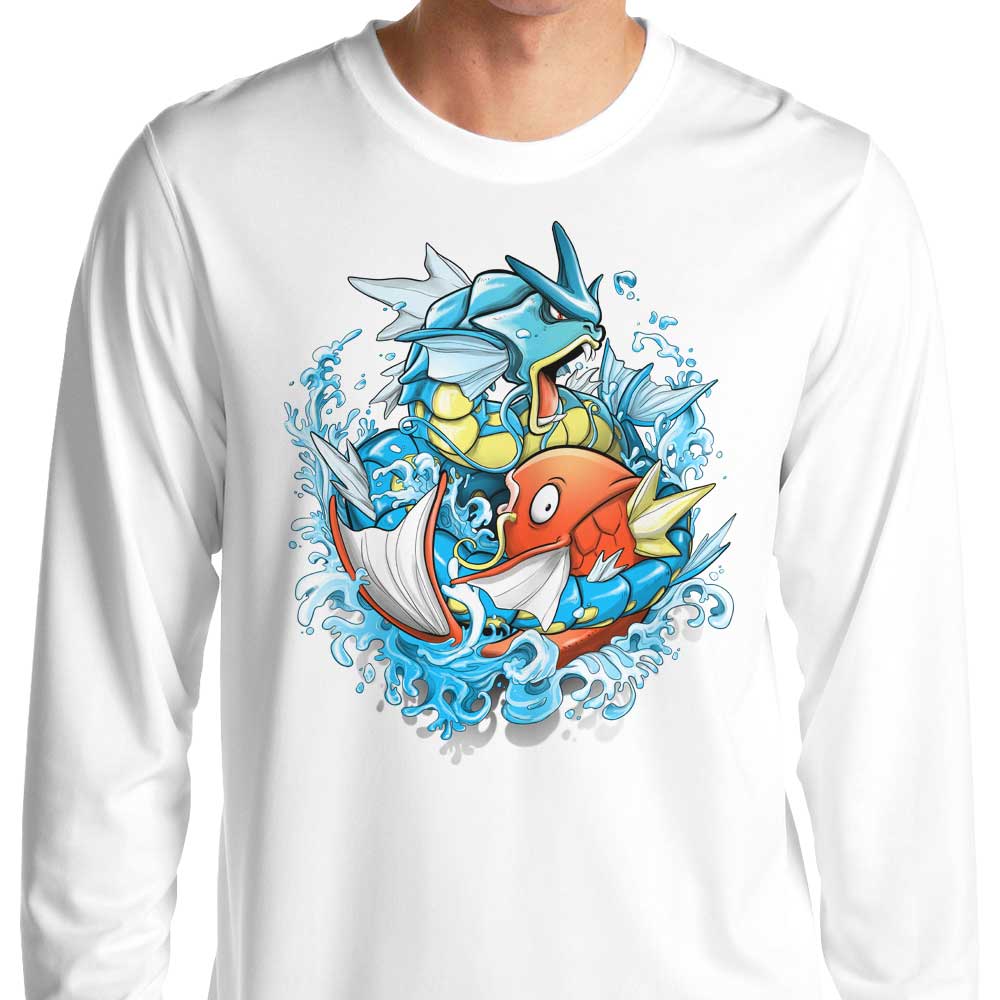Alemaglia's Slash Koi Long - Sleeve Comfortable T - Shirt