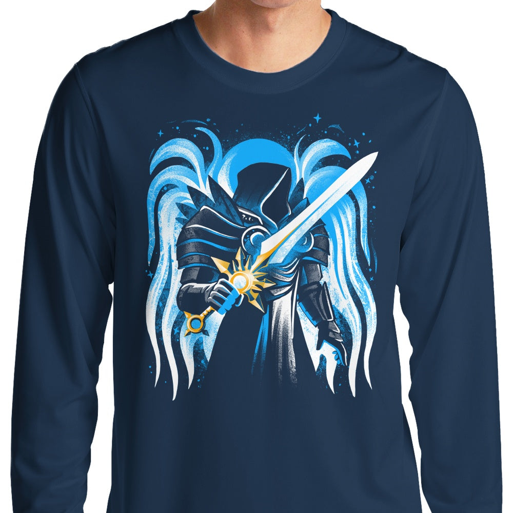 Justice Archangel-themed Long Sleeve Cotton T-Shirt for Fashionable Wear