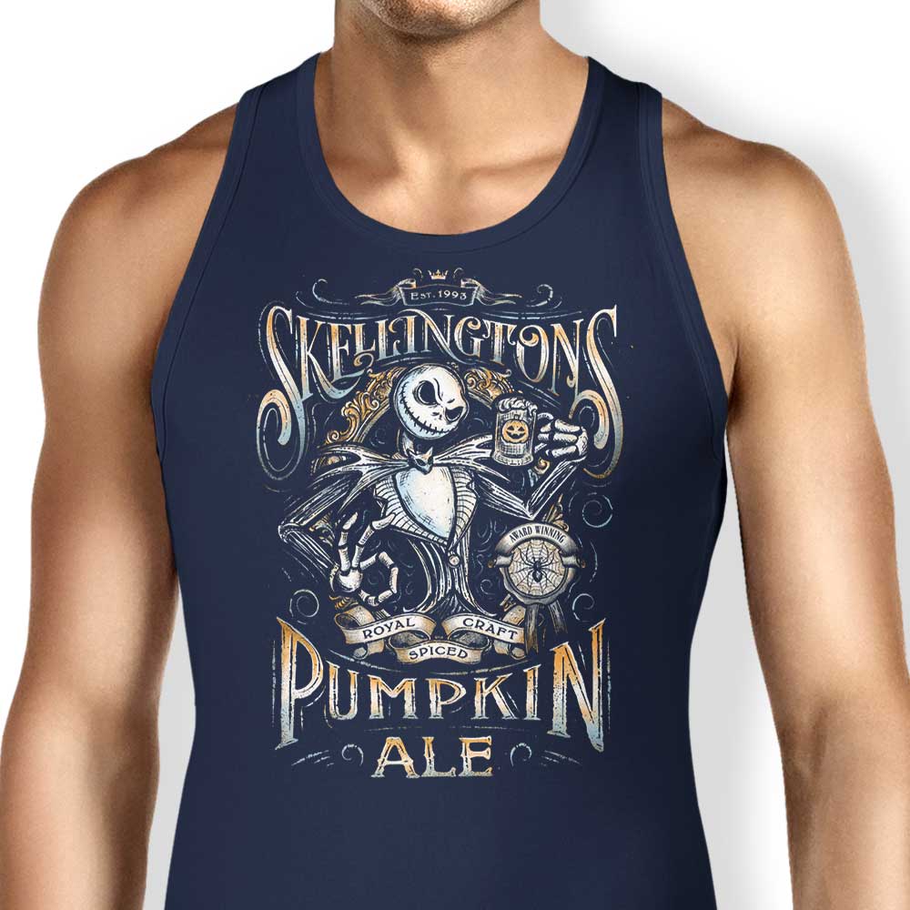 Cozy Skellington's Pumpkin Ale Men's and Women's Tank Tops