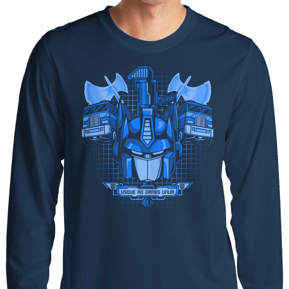 Prime Premne Design's Primus Caeruleus Long - Sleeve Comfort T - Shirt