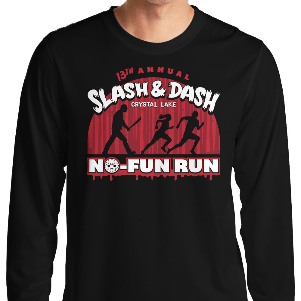 Long Sleeve 'No Fun Run' T-Shirt by Ryan Astle