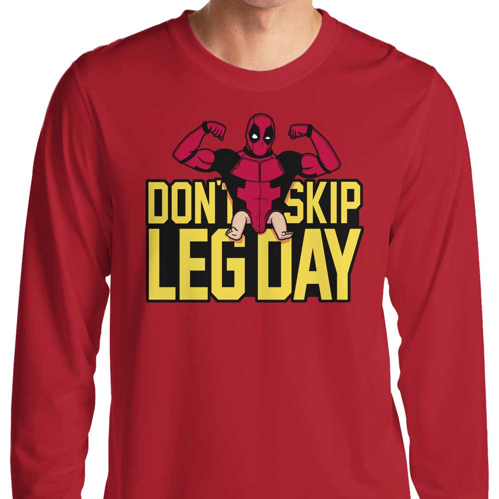 Raffiti's 'Don't Skip Leg Day' Comfortable Long Sleeve T - Shirt