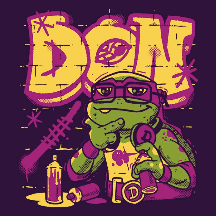Donnie Mayhem Long Sleeve T-Shirt - A Stylish Crewneck Sweatshirt from Fitas Artwork
