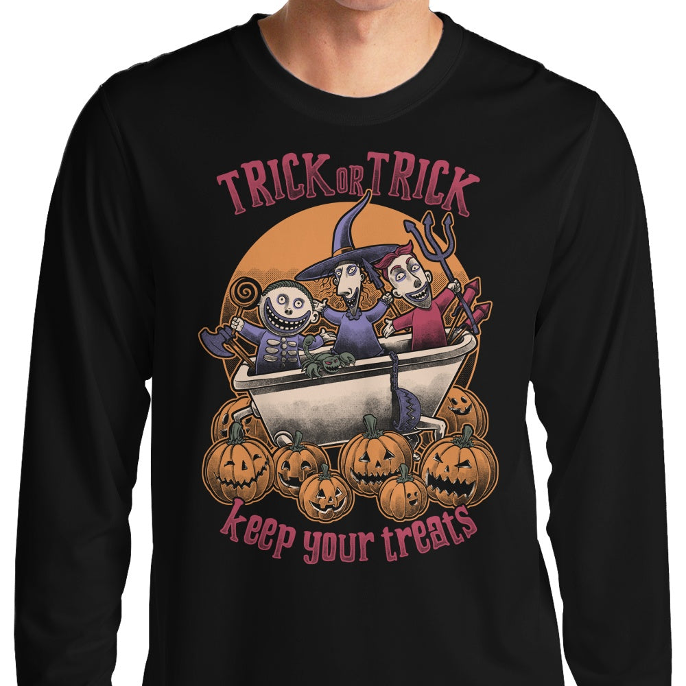 Studio Mootant's 'Keep Your Treats' Long Sleeve Crewneck T - Shirt for All Sizes