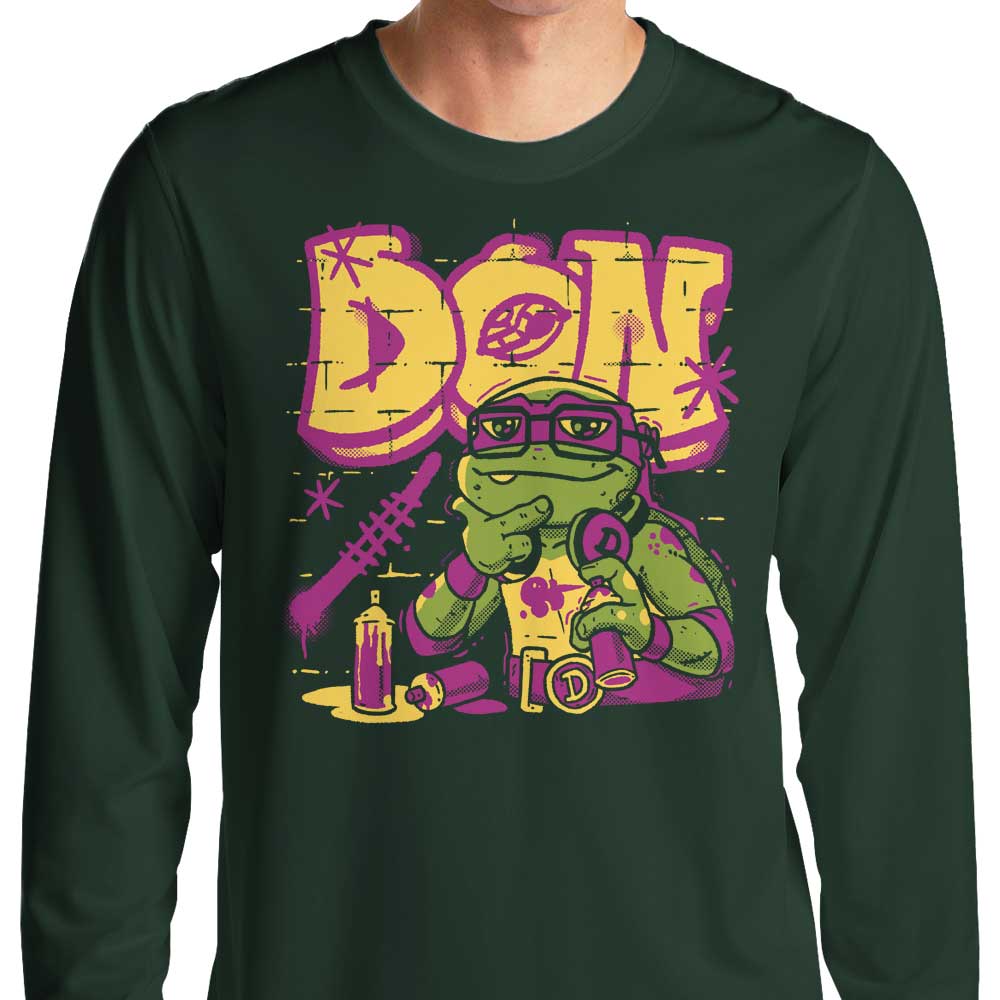 Donnie Mayhem Long Sleeve T-Shirt - A Stylish Crewneck Sweatshirt from Fitas Artwork
