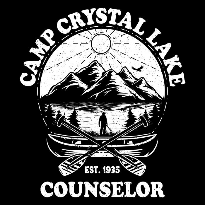 Long Sleeve Tronyx79 Crystal Lake Counselor T-Shirt for Fashion Enthusiasts