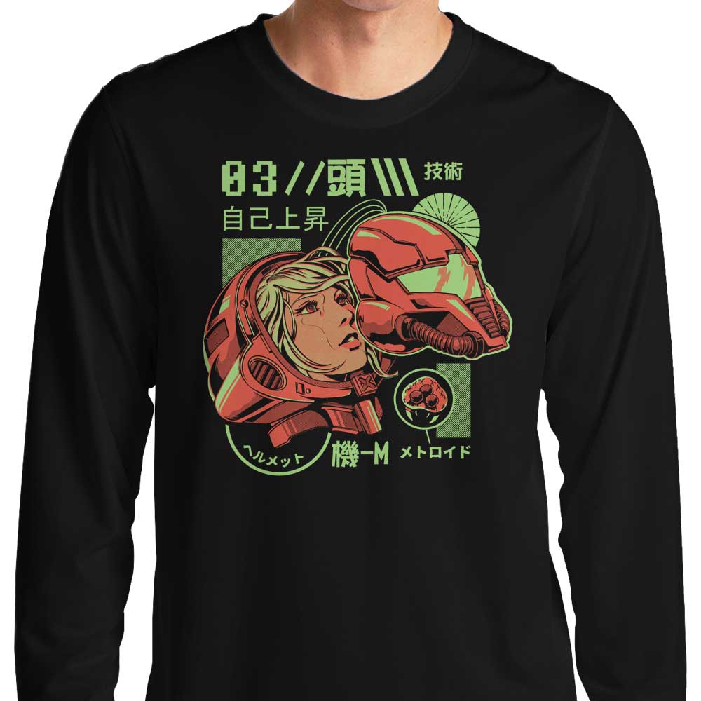 Ilustrata's S-Head Long Sleeve Crewneck T-Shirt in S - 4XL Sizes