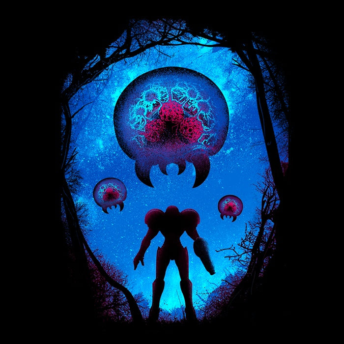 Long Sleeve Bounty Hunter Landscape Graphic T-Shirt