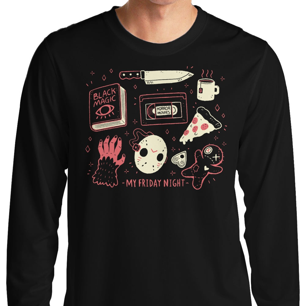 xMorfina's Comfortable Long Sleeve 'My Friday Night' T - Shirt