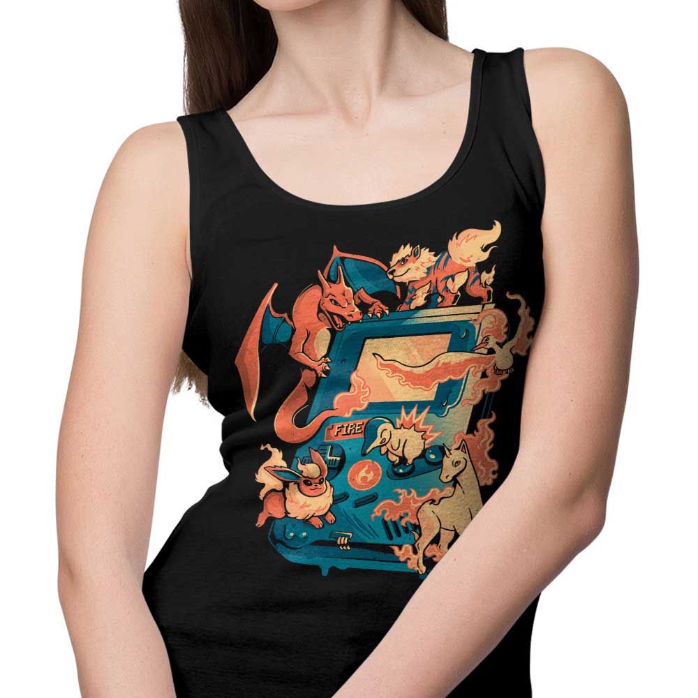 Arigatees Fire Game-themed Men's Tank Top