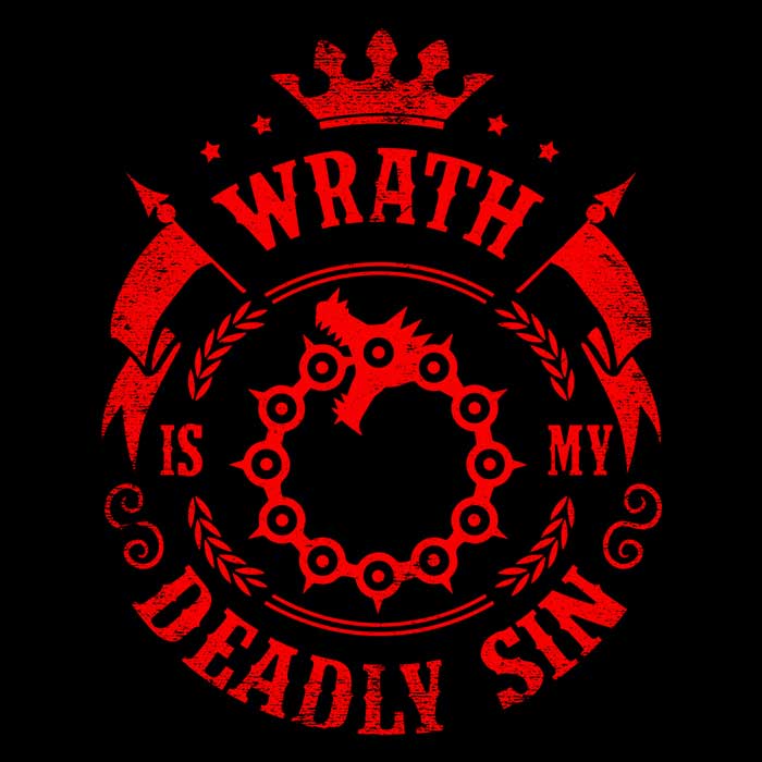 Typhoonic Art's 'Wrath is My Sin' Men's and Women's Unisex Stylish Tank Tops