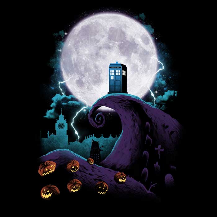 XENOS 'Nightmare Before Gallifrey' Stylish Long Sleeve Crewneck T - Shirt for All Sizes