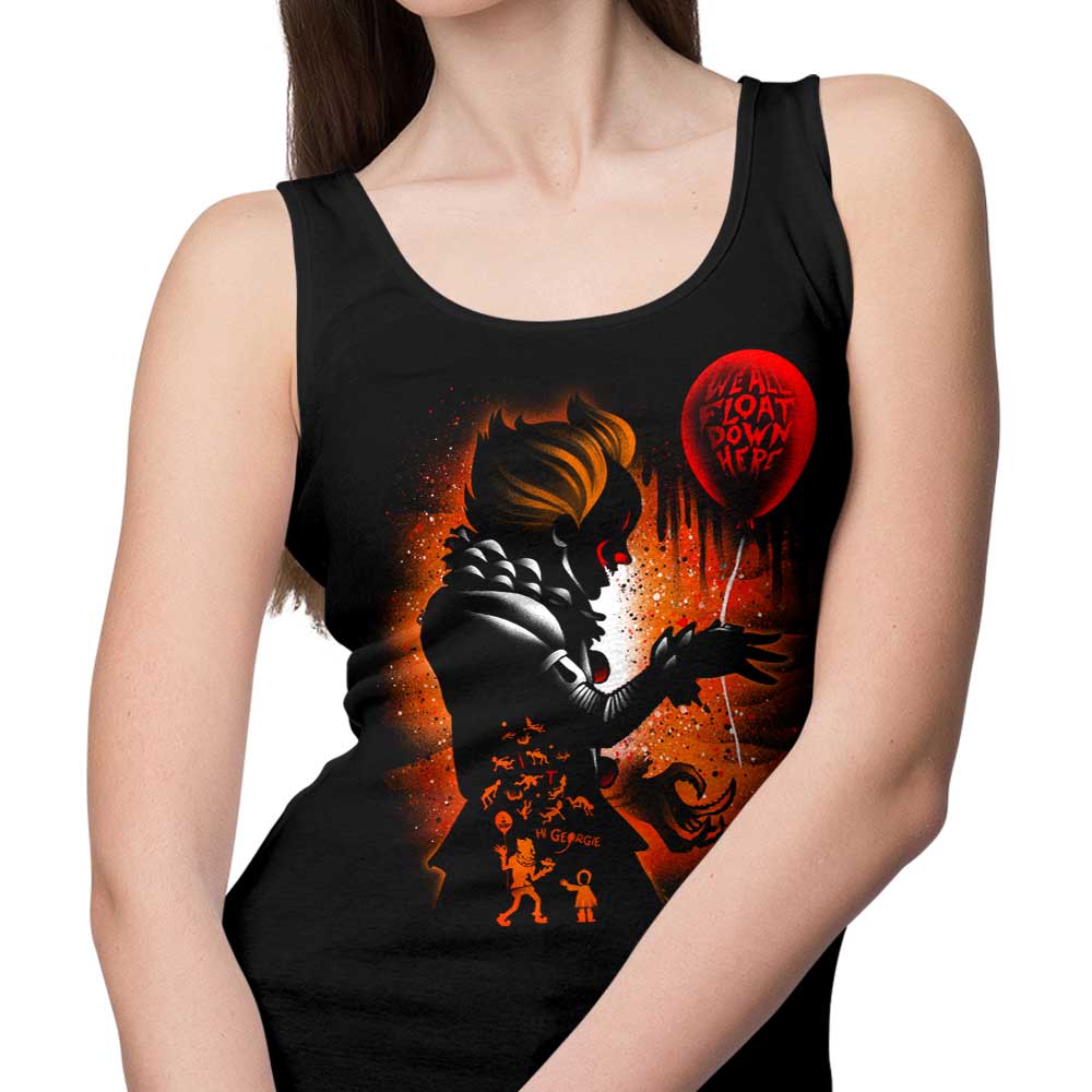 Alemaglia's Energetic Dancing Clown Tank Top
