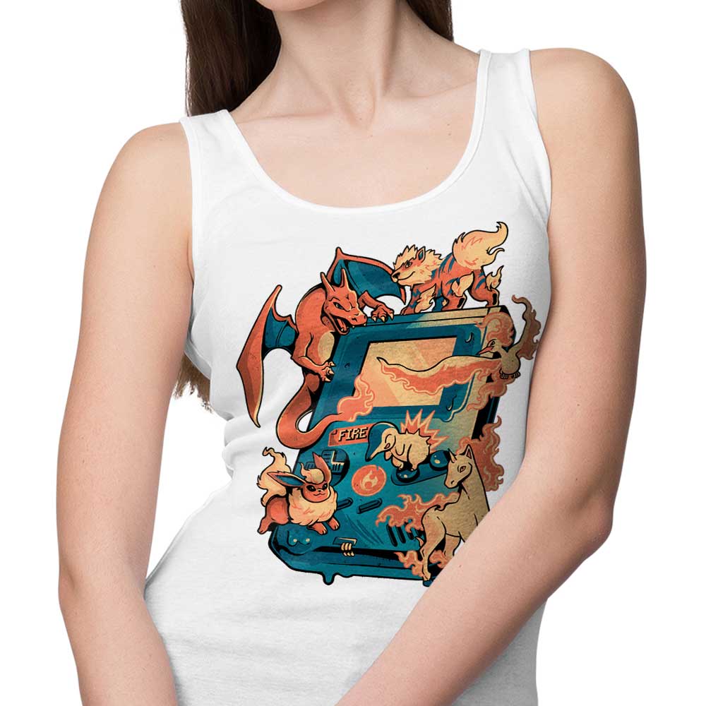 Arigatees Fire Game-themed Men's Tank Top