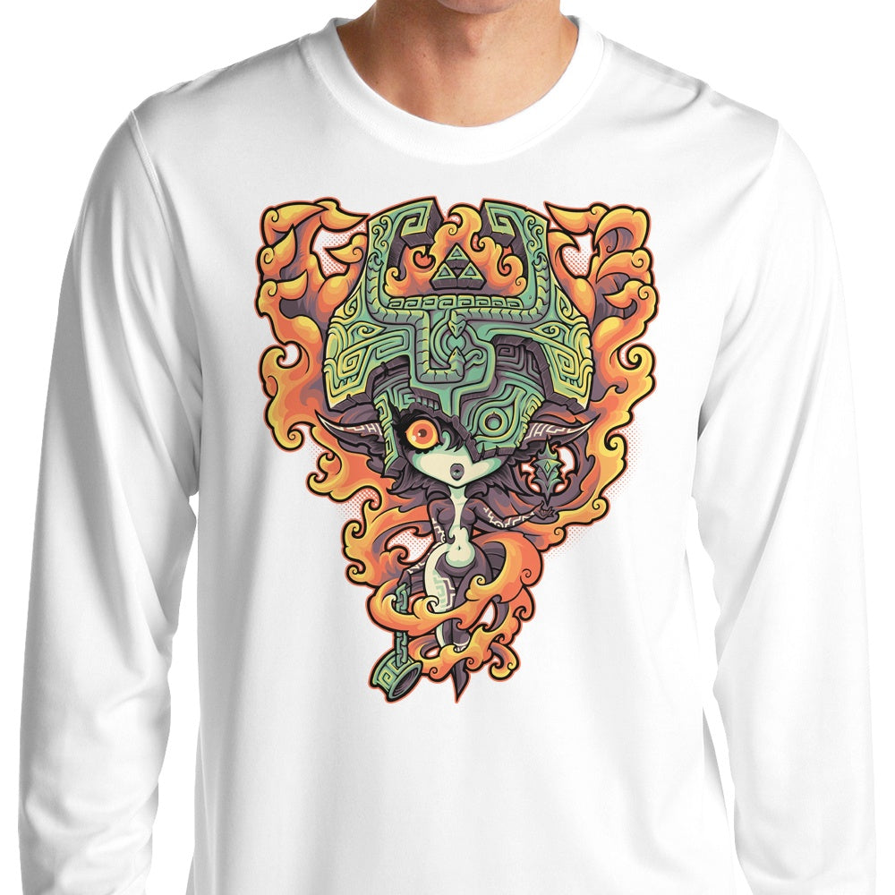 Midnight-themed Long Sleeve Crewneck T-Shirt by Jehsee