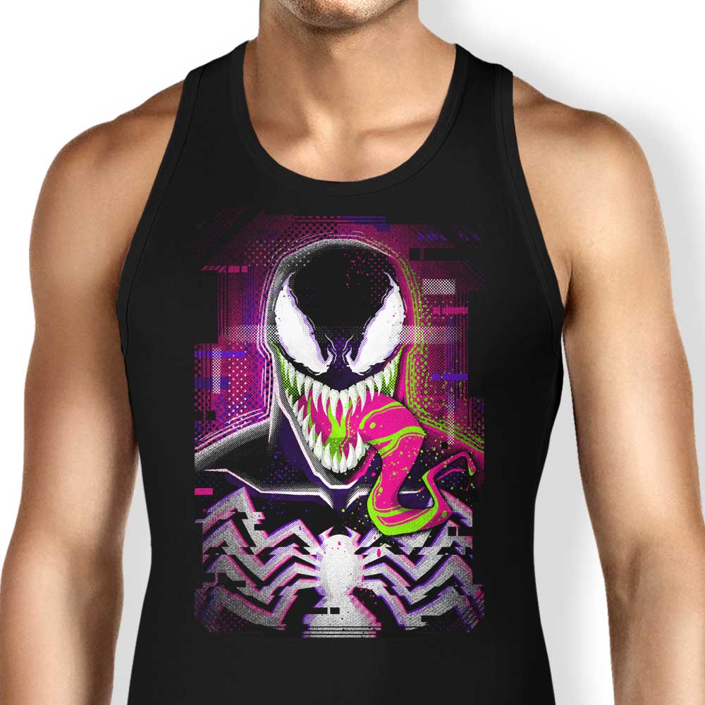 Glitched Symbiote Design Men's and Women's Unisex Comfortable Tank Top