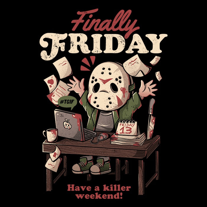 Finally Friday Long Sleeve Crewneck T-Shirt for Men and Women