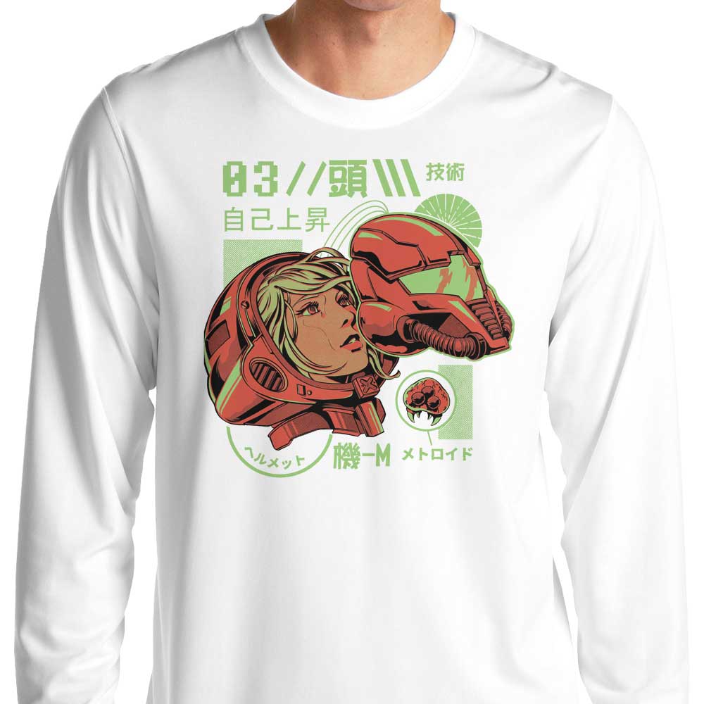 Ilustrata's S-Head Long Sleeve Crewneck T-Shirt in S - 4XL Sizes