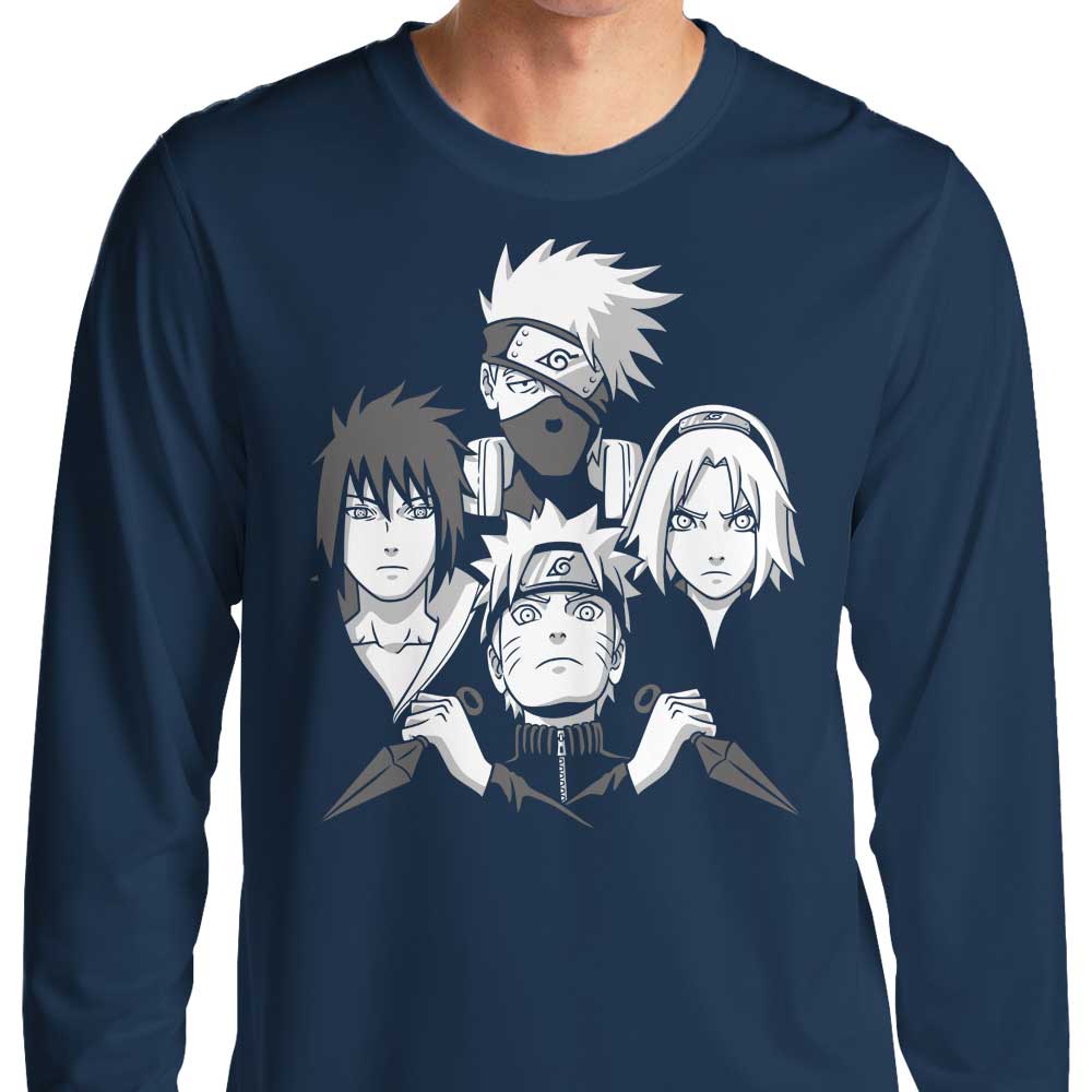 Team 7 Rhapsody Long Sleeve Crewneck T - Shirt by Firebeard