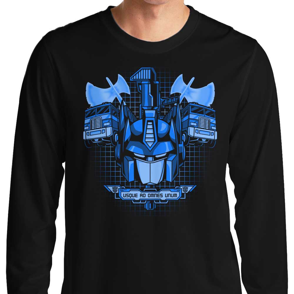 Prime Premne Design's Primus Caeruleus Long - Sleeve Comfort T - Shirt
